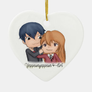 Toradora ~ Ryuuji x Taiga Ceramic Tree Decoration