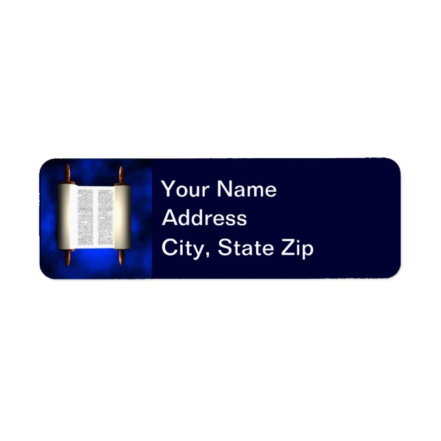 Torah Light Return Address Label (Front)