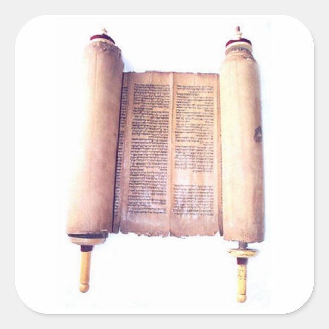 TORAH SQUARE STICKER (Front)