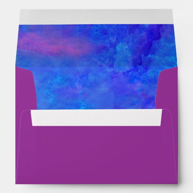 Torah & Tulips Bat Mitzvah Invitation Envelope (Back (Bottom))