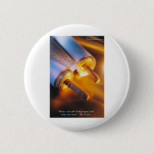 Torah Wisdom (Wealth/Happiness) Gifts, Mugs Etc 6 Cm Round Badge