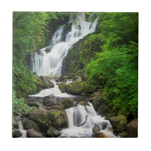 Torc waterfall scenic, Ireland Ceramic Tile