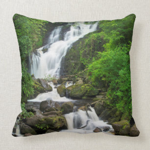 Torc waterfall scenic, Ireland Cushion