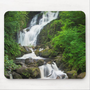 Torc waterfall scenic, Ireland Mouse Pad
