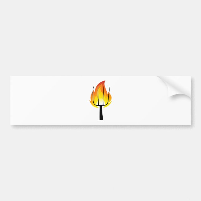 Torch and Pitchfork Bumper Sticker (Front)