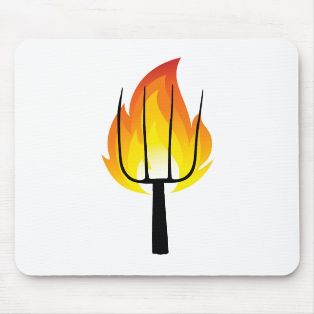 Torch and Pitchfork Mouse Pad (Front)