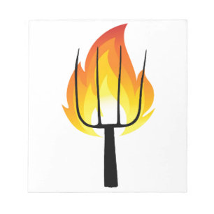 Torch and Pitchfork Notepad