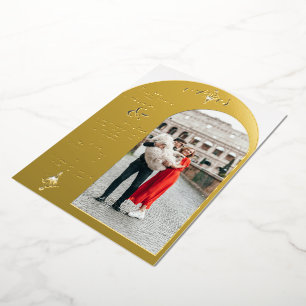 Torch Crest, Gold Silver Arch Photo Luxury Wedding