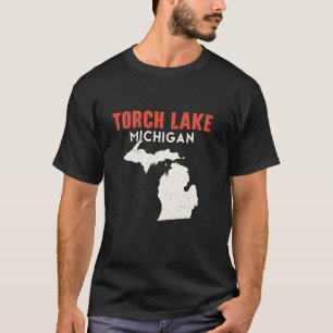 Torch Lake Michigan USA State America Travel Michi T-Shirt