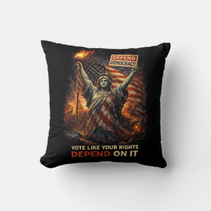 Torch of Democracy Cushion