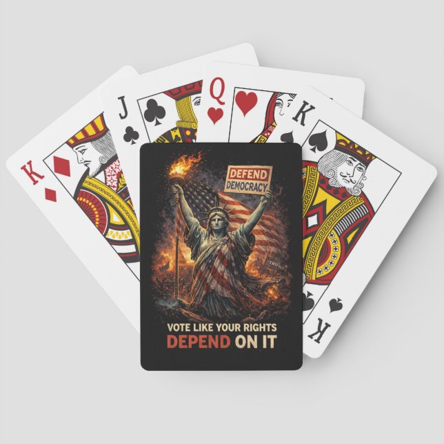 Torch of Democracy Playing Cards (Back)