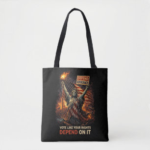 Torch of Democracy Tote Bag