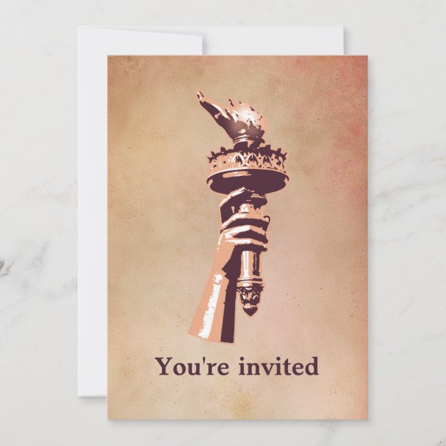 Torch of Liberty Invitation (Front)