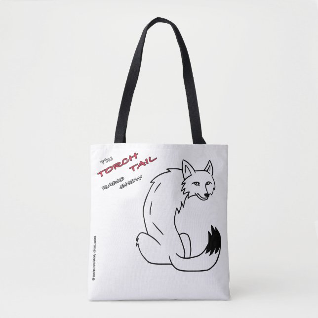 Torch Tail & Leaping Coyote on a Tote Bag (Front)