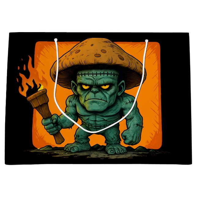 Torch & Temper – Mushroom Beast Design Large Gift Bag (Front)