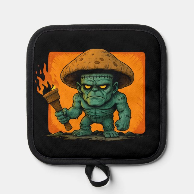 Torch & Temper – Mushroom Beast Design Pot Holder (Front)