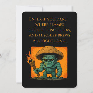 Torch & Temper-Mushroom Beast Invitation