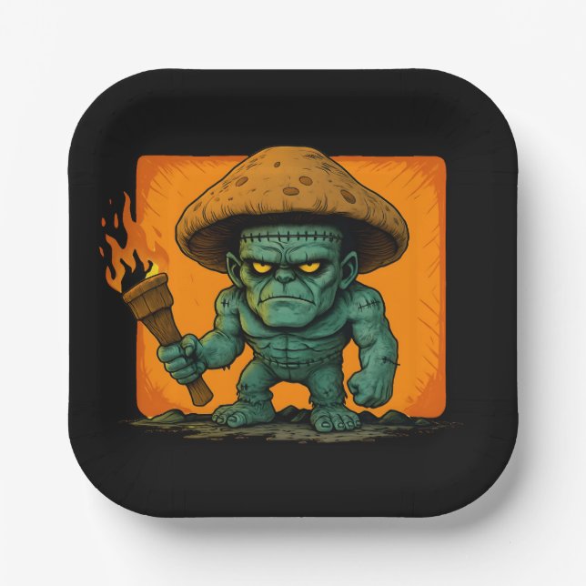 Torch & Temper-Mushroom Beast Paper Plate (Front)