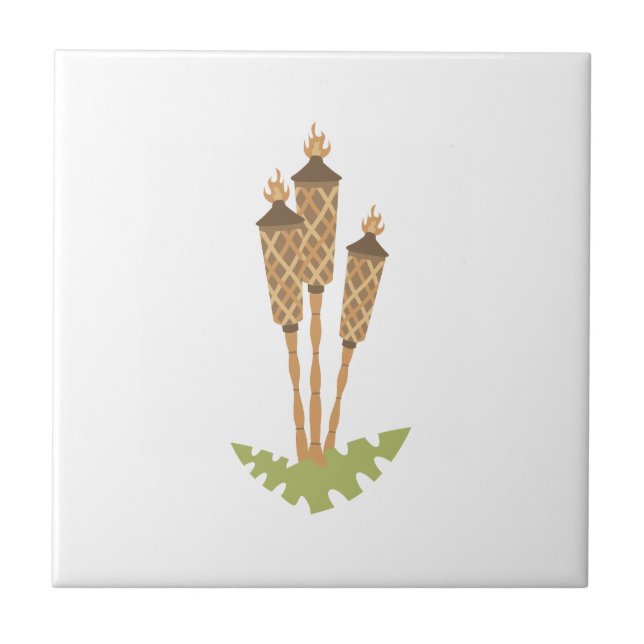 Torches Ceramic Tile (Front)