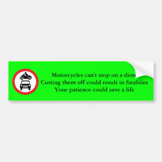 torcycle Safety Bumper Sticker