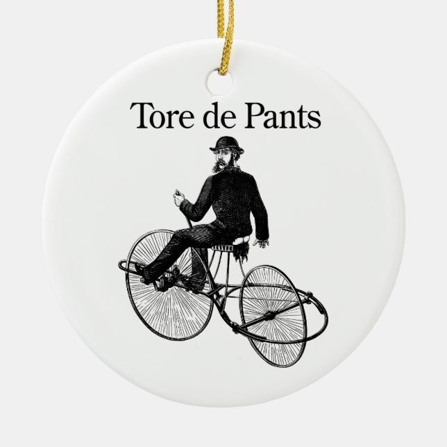 Tore de Pants Ceramic Ornament (Front)