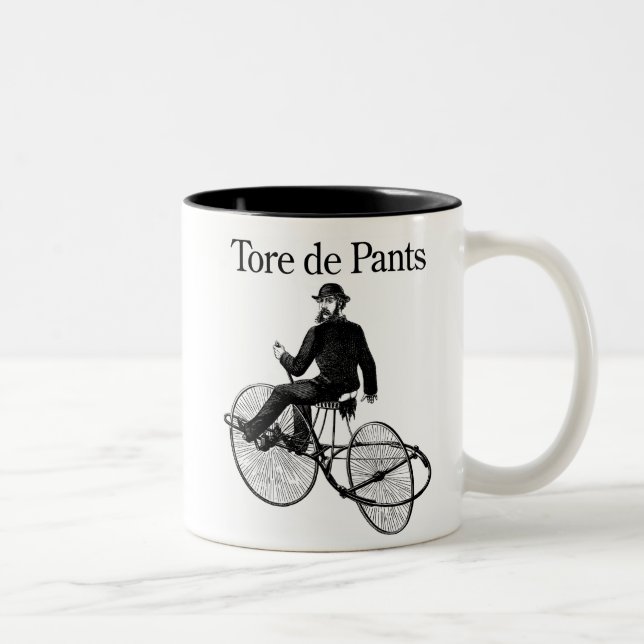 Tore de Pants Two-Tone Coffee Mug (Right)