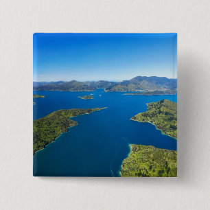 Torea Bay, Queen Charlotte Sound, Marlborough 15 Cm Square Badge