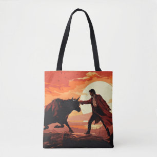 Torero Tradition Painting Abstract Art Decor Tote Bag