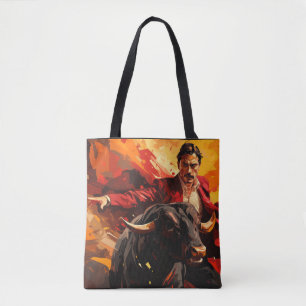 Torero Tradition Painting Abstract Art Decor Tote Bag