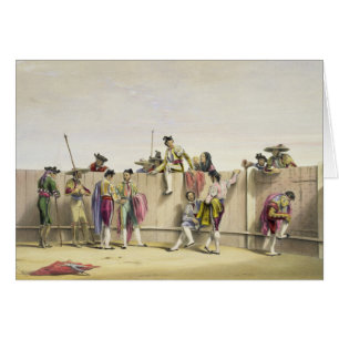 Toreros Reposing between the Bulls, 1865 (colour l