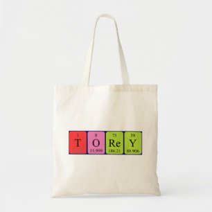 Torey periodic table name tote bag