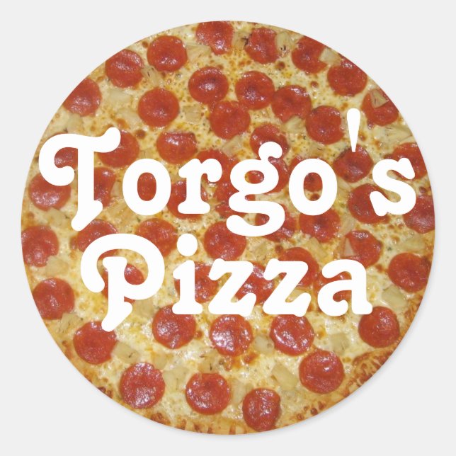 Torgo's Pizza Classic Round Sticker (Front)