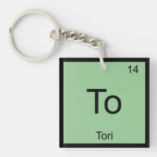 Tori Name Chemistry Element Periodic Table Key Ring