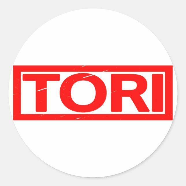Tori Stamp Classic Round Sticker (Front)