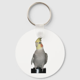 Tori the majestic cockatiel key ring