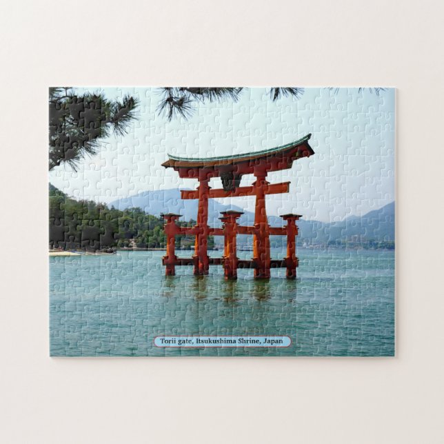 Torii gate, Itsukushima Shrine, Japan Jigsaw Puzzle (Horizontal)