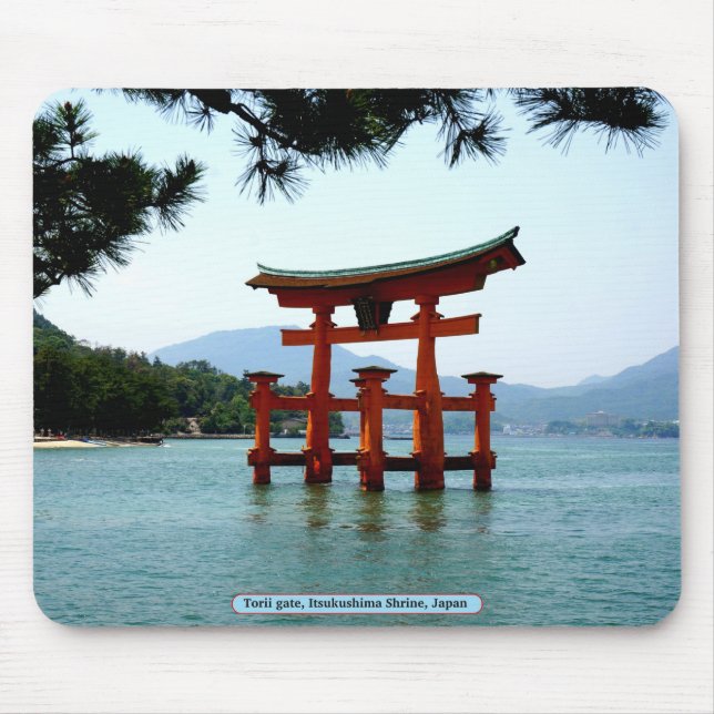 Torii gate, Itsukushima Shrine, Japan Mouse Pad (Front)
