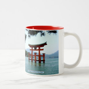 Torii gate, Itsukushima Shrine, Japan Two-Tone Coffee Mug