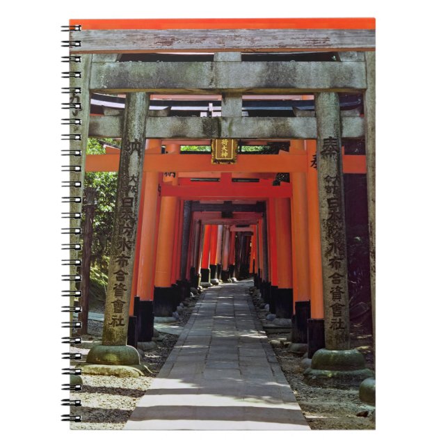 Torii gates - Kyoto, Japan, Asia Notebook (Front)