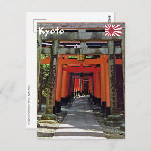 Torii gates - Kyoto, Japan, Asia Postcard