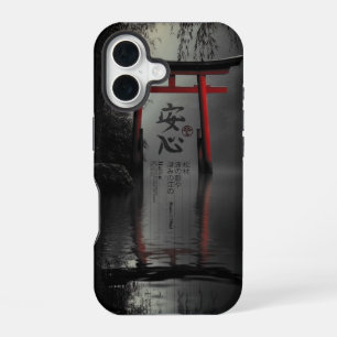 Torii Tranquillity: Peace of Mind in Reflection iPhone 16 Case