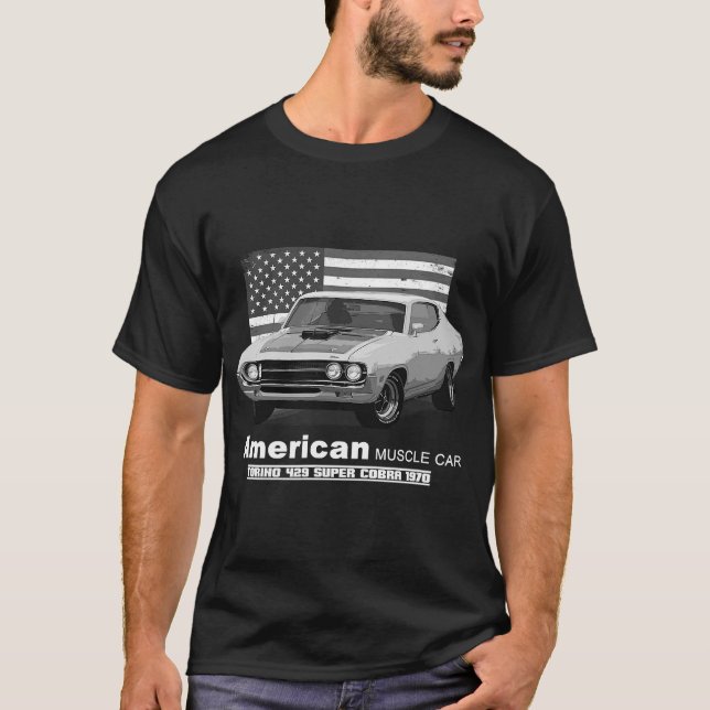 Torino 429 Super Cobra American Muscle Car 60s 70s T-Shirt (Front)