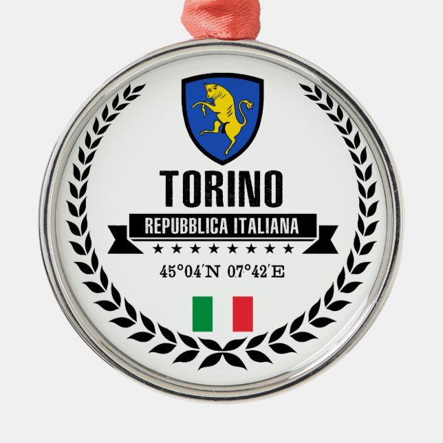Torino Metal Tree Decoration (Front)
