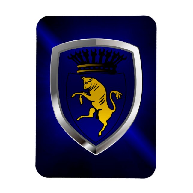 Torino Mettalic Emblem Magnet (Vertical)