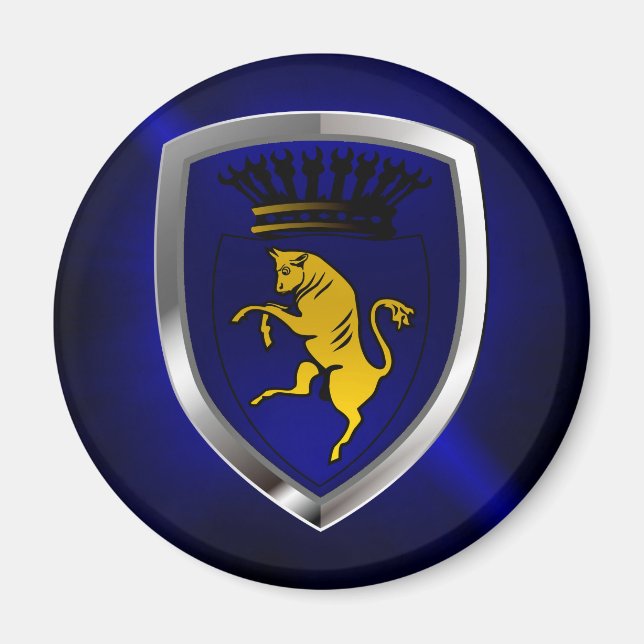 Torino Mettalic Emblem Magnet (Front)