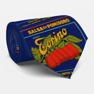 Torino salsa di pomodoro aka tomato paste print tie