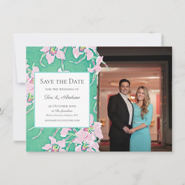 Tori's Wedding Save the Dates Invitation (Front)