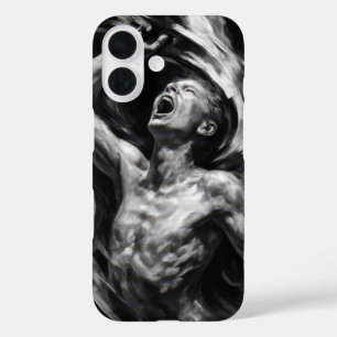 Tormented Man With Smoke Tendrils iPhone 16 Case