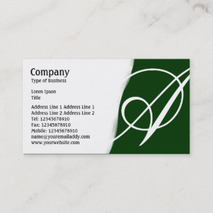 Torn Away - Dark Green Business Card