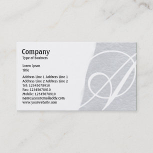 Torn Away - Light Grey Rough Paper Texture Business Card
